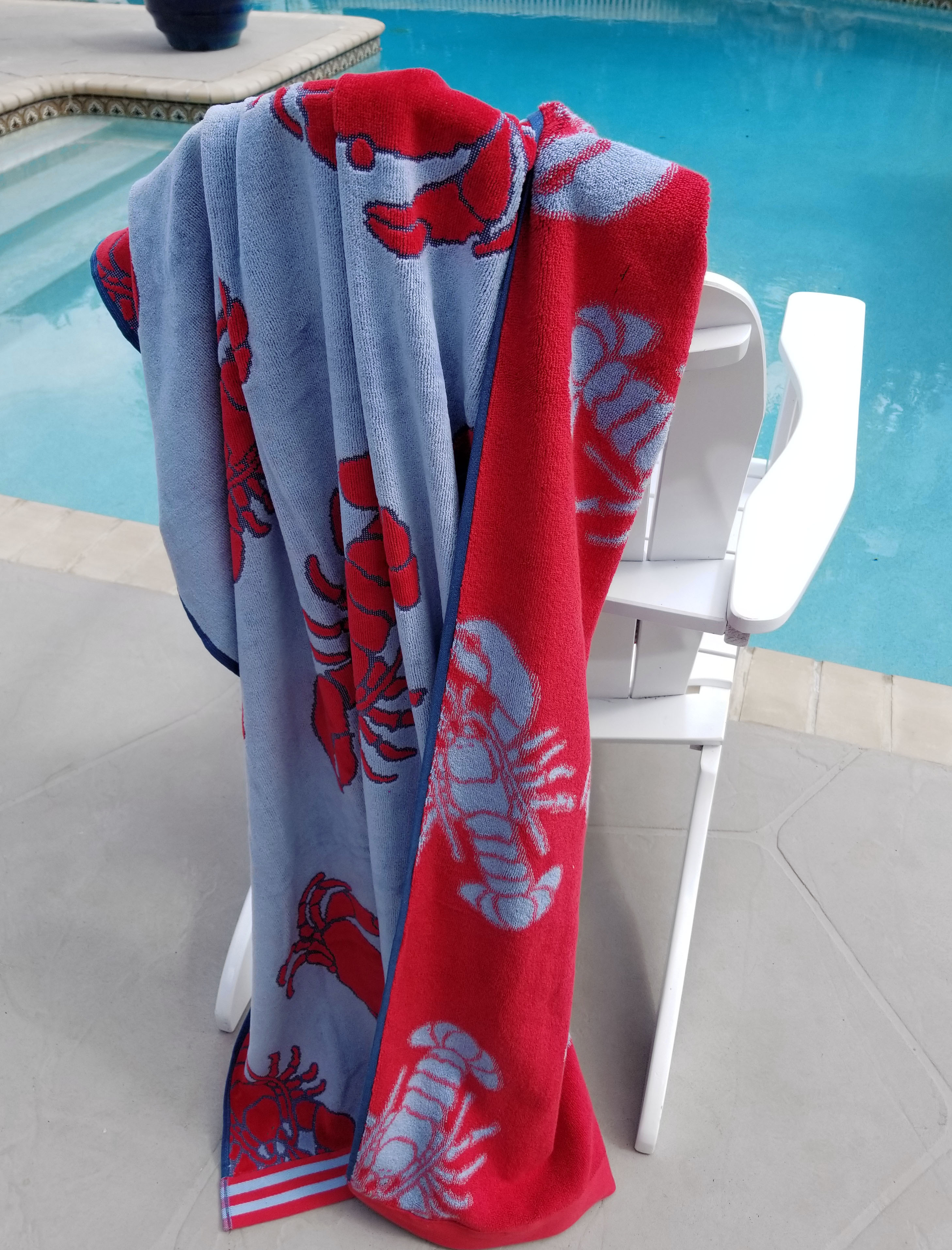 Cotton Love Over Sized Designer Jacquard Printed Beach Towels 